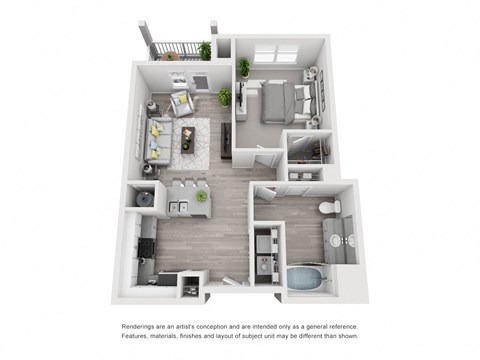 1Bed 1Bath at Capital Creek at Heritage Apartments, Wake Forest